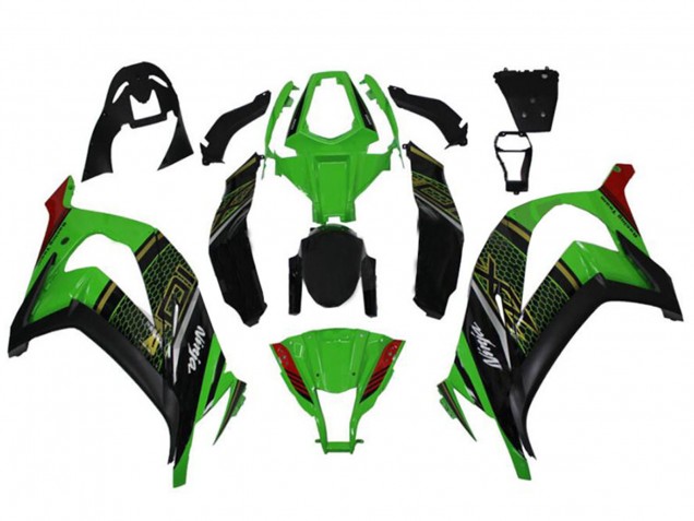 Carenados Moto Kawasaki ZX10R 2011-2015 - Verde Negro Brillante Rojo Honeycomb Asequibles