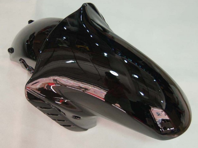 Carenado Moto Kawasaki ZX14R ZZR1400 2006-2011 - Negro Brillante Verde Llama Asequibles