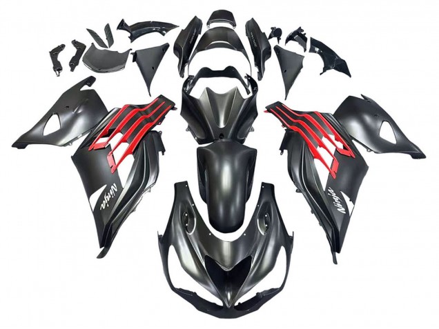 Carenados Moto Kawasaki ZX14R ZZR1400 2012-2024 - Negro Mate Rojo Blanco Ninja Asequibles