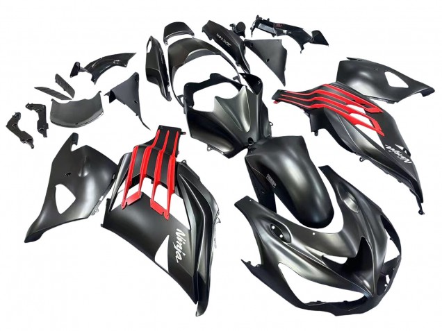 Carenados Moto Kawasaki ZX14R ZZR1400 2012-2024 - Negro Mate Rojo Blanco Ninja Asequibles
