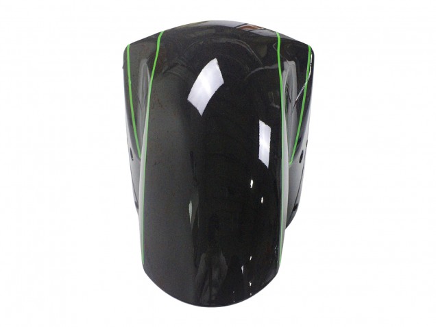 Carenados Moto Kawasaki ZX14R ZZR1400 2012-2024 - Verde Negro Brillante Raya Asequibles