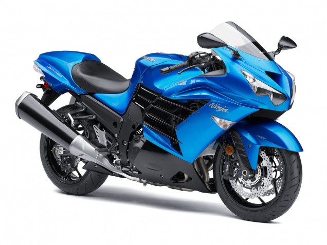 Carenados Moto Kawasaki ZX14R ZZR1400 2012-2024 - Azul Asequibles