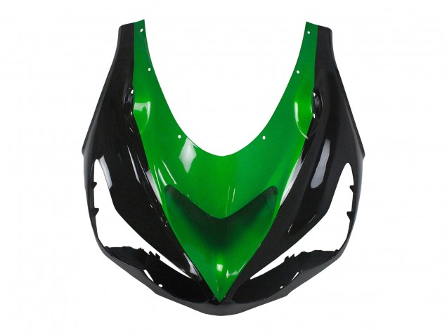 Kits Carenado Moto Kawasaki ZX14R ZZR1400 2012-2024 - Verde Negro Brillante Asequibles
