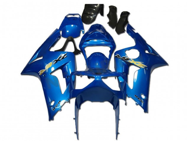 Carenados Moto Kawasaki ZX6R 2003-2004 - Verde Blanco Negro Silkolene Asequibles