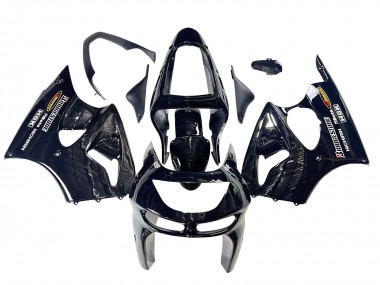 Carenados Moto Kawasaki ZX6R 1998-1999 - Negro Brillante Amarillo Elf Bridgestone Asequibles