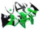 Carenados Moto Kawasaki ZX6R 1998-1999 - Verde Blanco Negro Brillante Asequibles