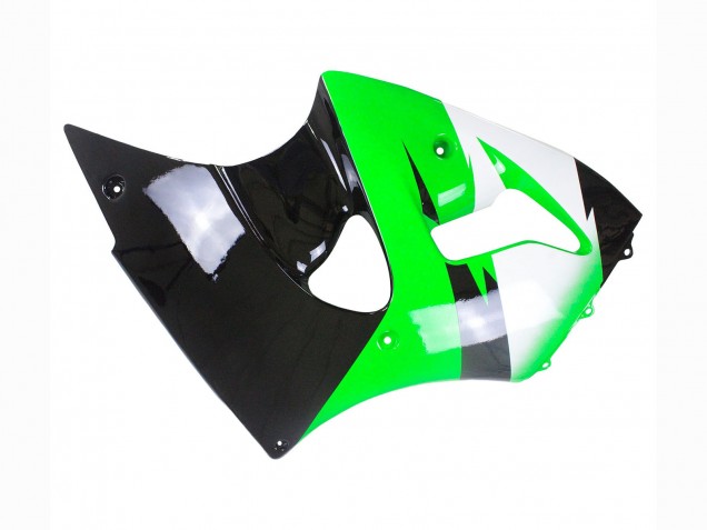 Carenados Moto Kawasaki ZX6R 1998-1999 - Verde Blanco Negro Brillante Asequibles