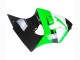 Carenados Moto Kawasaki ZX6R 1998-1999 - Verde Blanco Negro Brillante Asequibles