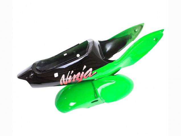 Carenados Moto Kawasaki ZX6R 1998-1999 - Verde Blanco Negro Brillante Asequibles
