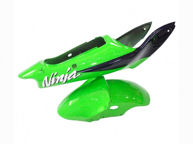 Carenados Moto Kawasaki ZX6R 1998-1999 - Verde Blanco Azul Oscuro Plata Asequibles