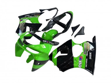 Carenados Moto Kawasaki ZX6R 1998-1999 - Verde Negro Brillante Elf Bridgestone Asequibles