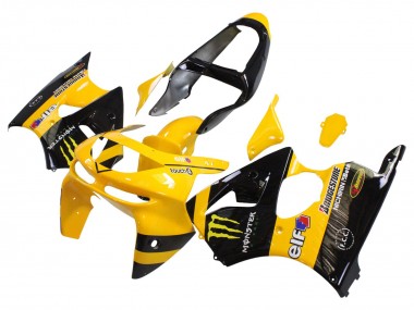 Carenados Moto Kawasaki ZX6R 1998-1999 - Amarillo Negro Monstruo Elf Bridgestone Asequibles