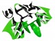 Carenados Moto Kawasaki ZX6R 2000-2002 - Verde Blanco Negro Asequibles