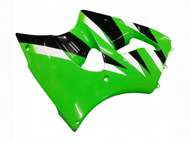 Carenados Moto Kawasaki ZX6R 2000-2002 - Verde Blanco Negro Asequibles