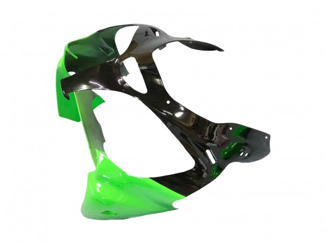 Carenados Moto Kawasaki ZX6R 2000-2002 - Verde Blanco Negro Asequibles