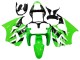 Carenados Moto Kawasaki ZX6R 2000-2002 - Verde Blanco Negro Asequibles