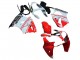 Carenados Moto Kawasaki ZX6R 2000-2002 - Blanco Rojo Negro Asequibles