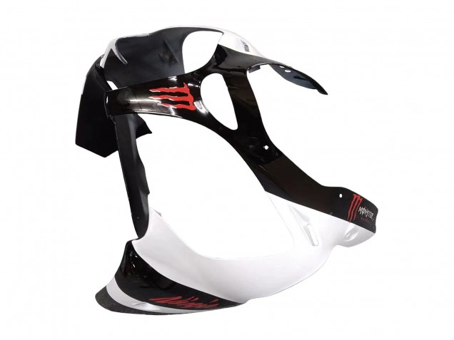Carenados Moto Kawasaki ZX6R 2000-2002 - Blanco Negro Rojo Monstruo Asequibles