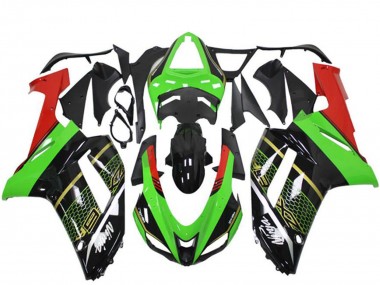 Carenado Moto Kawasaki ZX6R 2007-2008 - Verde Negro Asequibles