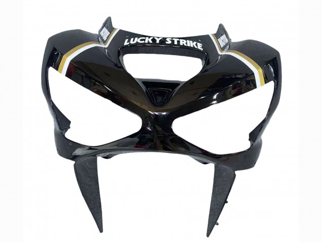 Carenados Moto Kawasaki ZX6R 2003-2004 - Negro Brillante Blanco Motul Lucky Strike Asequibles