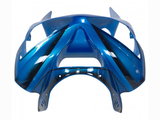 Carenados Moto Kawasaki ZX6R 2003-2004 - Azul Blanco Rojo Tiburón Asequibles
