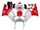 Carenados Moto Kawasaki ZX6R 2003-2004 - Blanco Rojo Asequibles