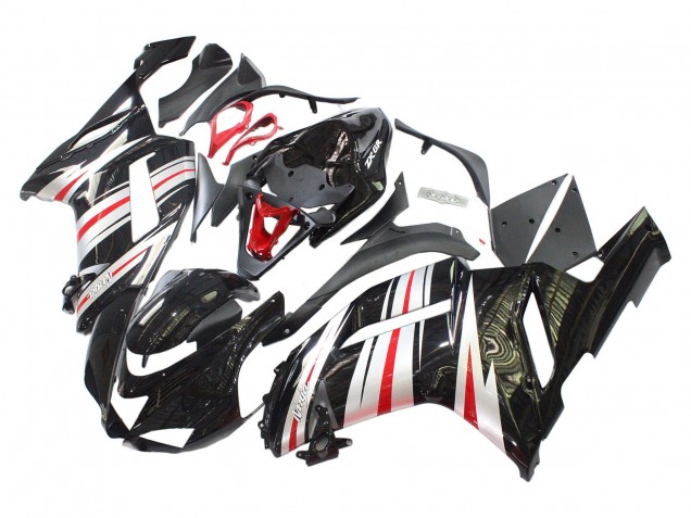 Carenados Moto Kawasaki ZX6R 2007-2008 - Negro Plata Rojo Ninja Asequibles