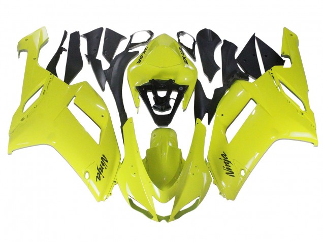 Carenados Moto Kawasaki ZX6R 2007-2008 - Amarillo Ninja Asequibles