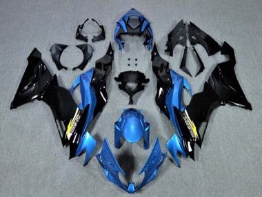 Carenados Moto Kawasaki ZX6R 2009-2012 - Azul Negro Brillante Amarillo Asequibles