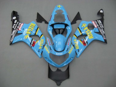 Carenados Moto Suzuki GSXR1000 2000-2002 - Azul Claro Amarillo Negro Motul Rizla Asequibles