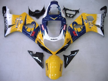 Carenados Moto Suzuki GSXR1000 2000-2002 - Amarillo Azul Oscuro Blanco Motul Corona Asequibles