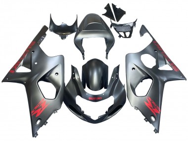 Carenados Moto Suzuki GSXR1000 2000-2002 - Gris Mate Rojo Calcomanía Asequibles