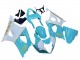 Carenados Moto Suzuki GSXR 1000 2003-2004 - Blanco Azul Claro Oro Asequibles
