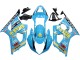 Carenados Moto Suzuki GSXR 1000 2003-2004 - Azul Claro Amarillo Negro Rizla Motul Asequibles