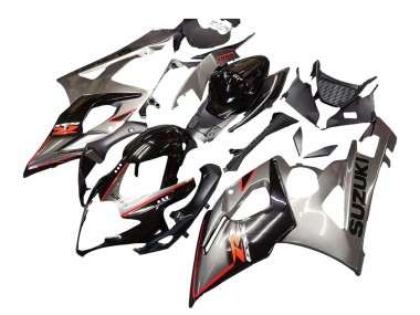 Carenado Moto Suzuki GSXR 1000 2005-2006 - Plata Negro Rojo Asequibles