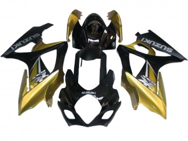 Carenados Moto Suzuki GSXR 1000 2007-2008 - Oro Negro Plata Calcomanía Asequibles
