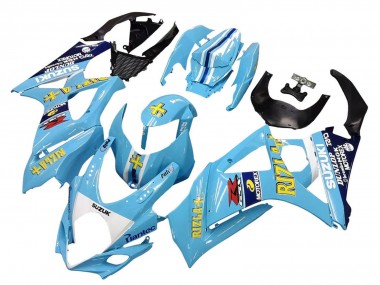 Carenados Moto Suzuki GSXR 1000 2007-2008 - Azul Claro Amarillo Negro Motul Rizla Asequibles