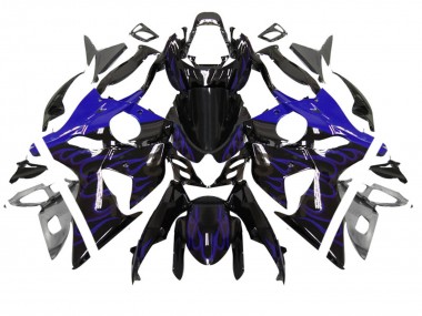 Carenado Moto Suzuki GSXR 1000 2007-2008 - Negro Brillante Azul Llama Asequibles