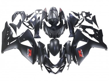 Carenados Moto Suzuki GSXR 1000 2007-2008 - Negro Mate Rojo Calcomanía Asequibles
