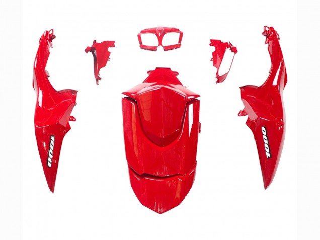 Kits Carenado Moto Suzuki GSXR 1000 2009-2016 - Negro Brillante Rojo Asequibles