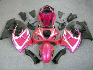 Carenados Moto Suzuki GSXR 1300 Hayabusa 1996-2007 - Rosa Blanco Negro Asequibles