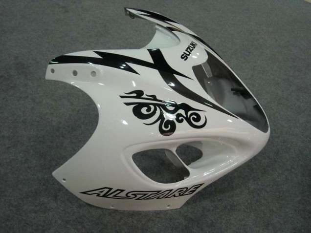 Carenados Moto Suzuki GSXR 1300 Hayabusa 1996-2007 - Blanco Negro Corona Asequibles