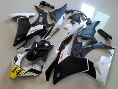 Carenados Moto Honda CBR500R 2013-2015 - Blanco Amarillo Negro Brillante DENSO Asequibles