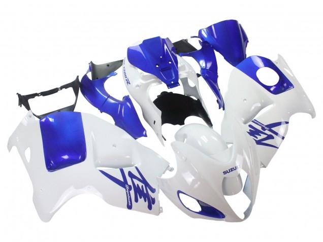 Carenados Moto Suzuki GSXR 1300 Hayabusa 1996-2007 - Blanco Azul Hayabusa Asequibles