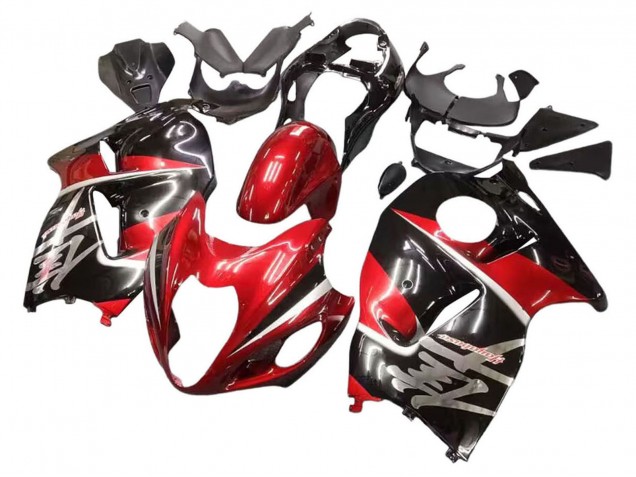 Carenados Moto Suzuki GSXR 1300 Hayabusa 1996-2007 - Rojo Negro Brillante Hayabusa Asequibles