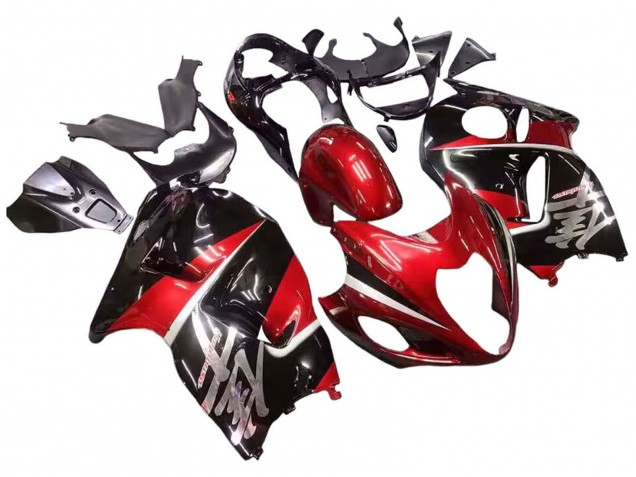 Carenados Moto Suzuki GSXR 1300 Hayabusa 1996-2007 - Rojo Negro Brillante Hayabusa Asequibles