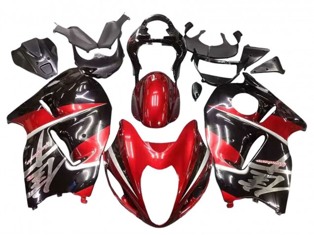 Carenados Moto Suzuki GSXR 1300 Hayabusa 1996-2007 - Rojo Negro Brillante Hayabusa Asequibles