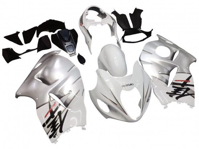 Carenados Moto Suzuki GSXR 1300 Hayabusa 1996-2007 - Blanco Plata Hayabusa Asequibles