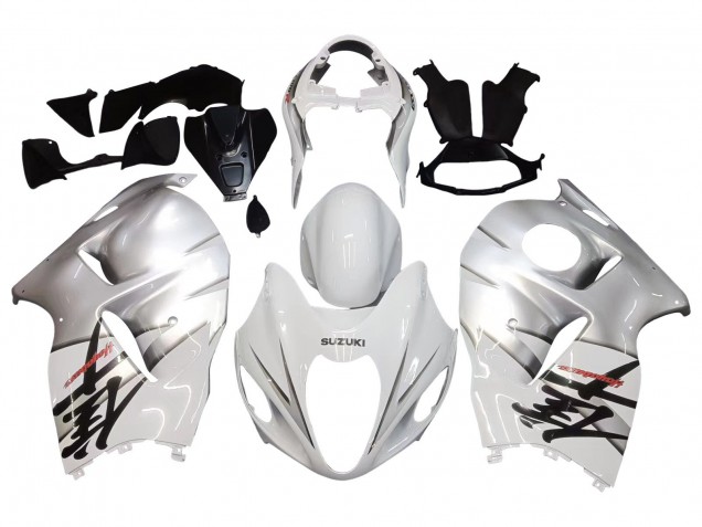 Carenados Moto Suzuki GSXR 1300 Hayabusa 1996-2007 - Blanco Plata Hayabusa Asequibles