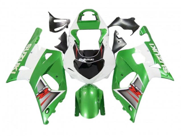 Carenados Moto Suzuki GSXR 600 / GSXR 750 2001-2003 - Blanco Verde Plata Rojo Negro Asequibles